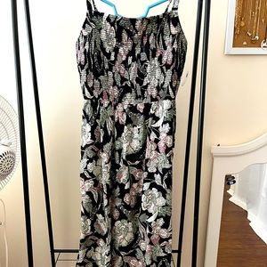 Floral MIDI Smocked Dress